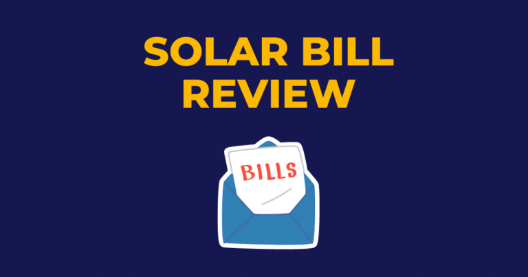 Solar bill review