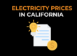 Electricity prices in California