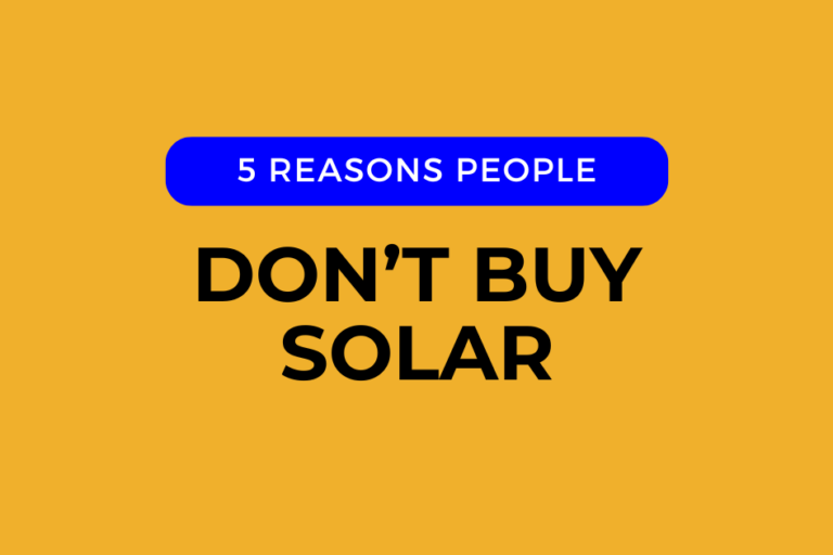 reasons people dont buy solar