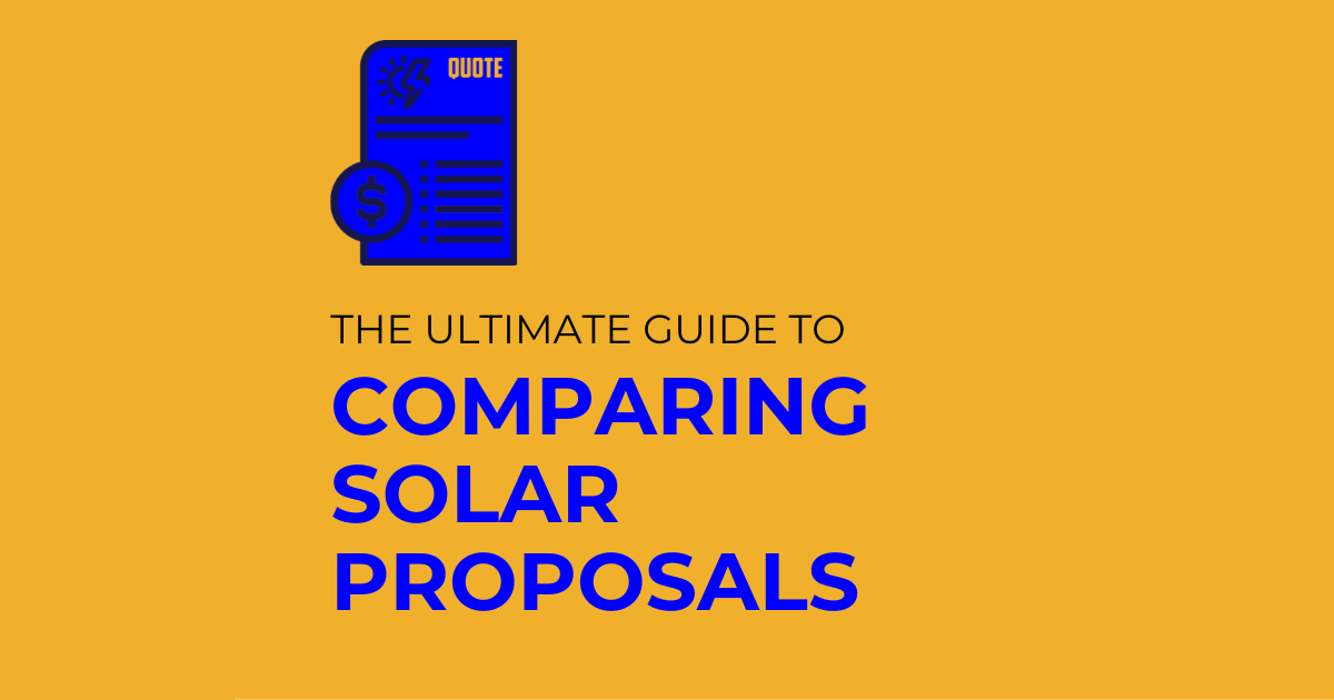 comparing solar proposals