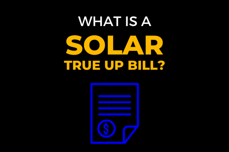 Solar True-Up Bill