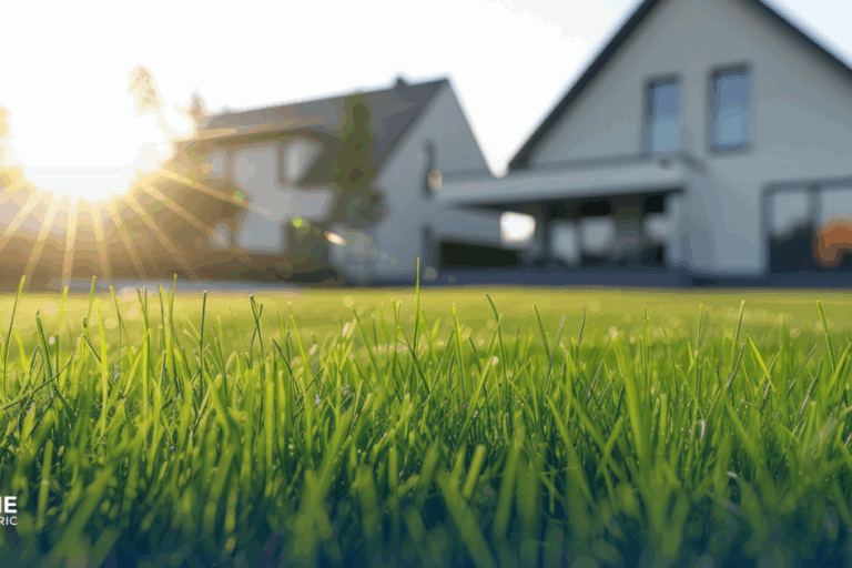 Why Fresno’s Sunny Climate is Ideal for Residential Solar Panels - sunny sky with house and grass